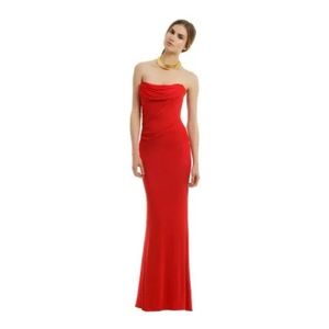 David Meister Red Phoenix Rising Gown. SZ 10 NWT. Never worn.